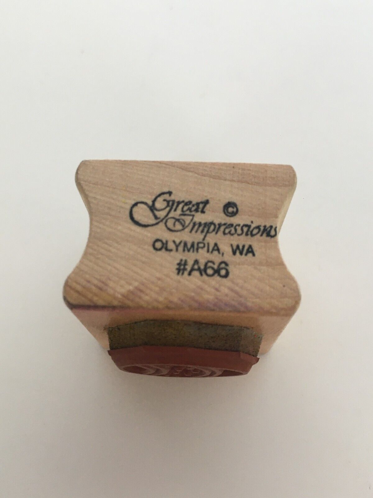 Great Impressions Easter Egg Rubber Stamp Wood Mounted Spring Small Tiny Border
