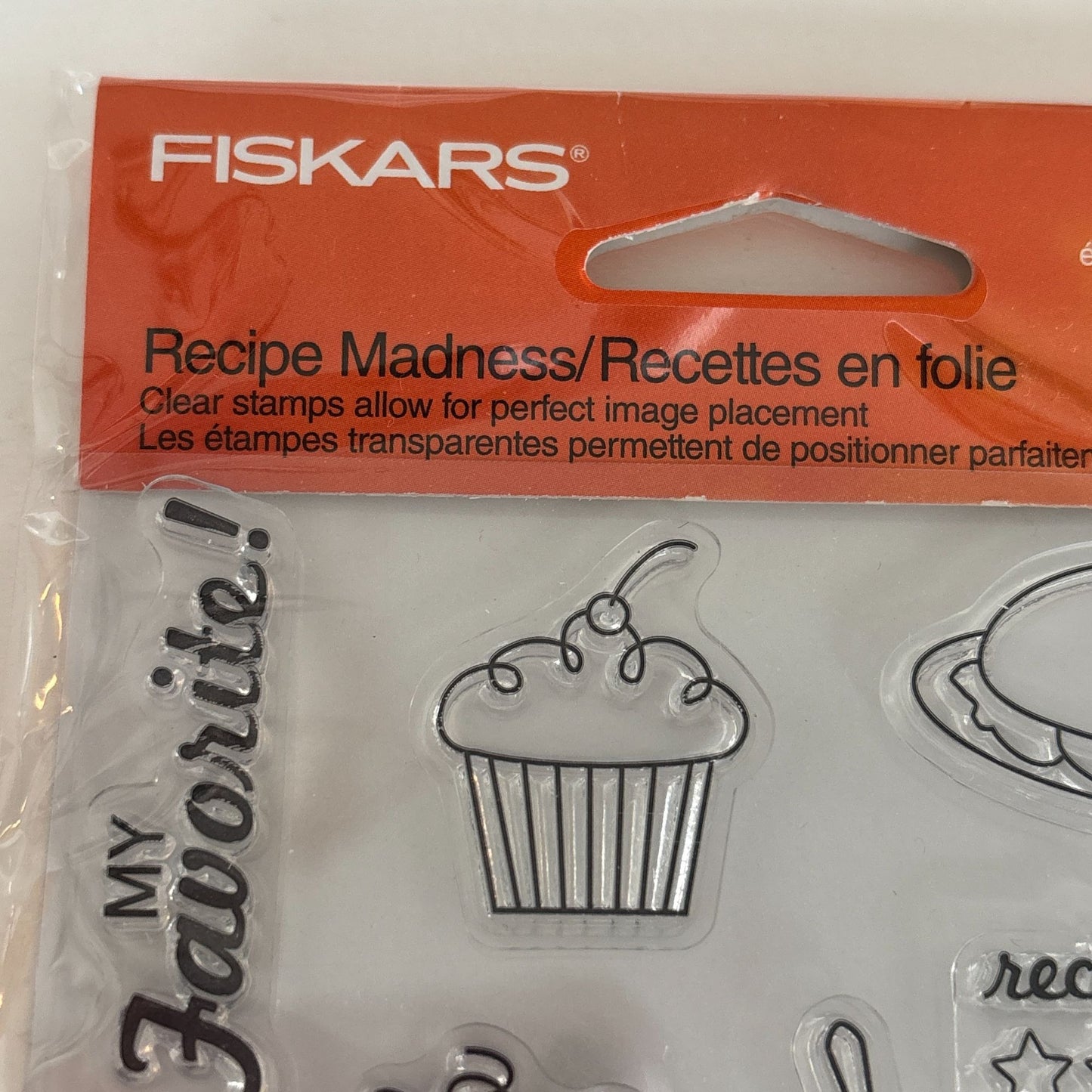 Fiskars Clear Stamps Recipe Madness Kitchen Food Planner Recipe Cardmaking Baker