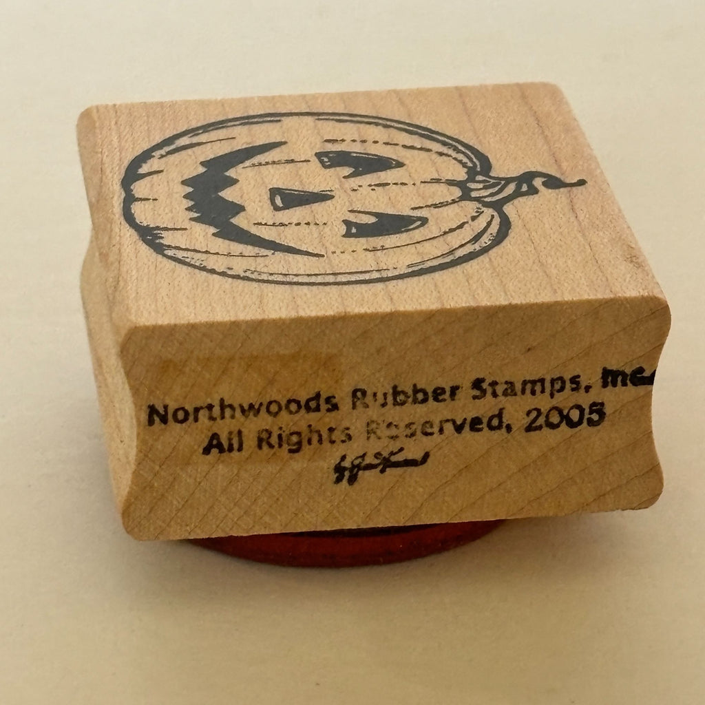 Northwoods Rubber Stamp Jack-O-Lantern Halloween Pumpkin Fall Card Making
