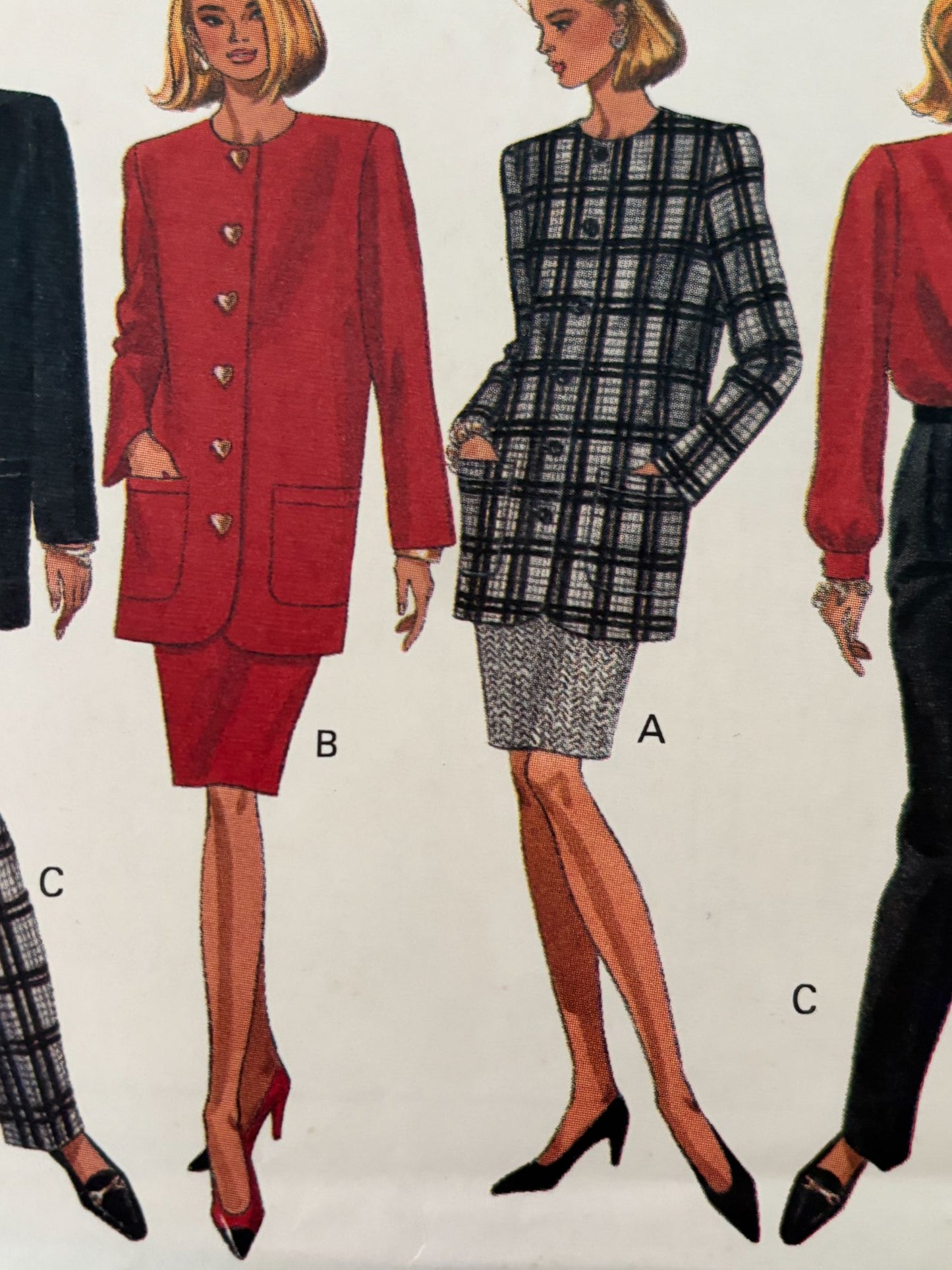 Butterick Sewing Pattern 6413: Misses' Jacket (Blazer), Top, Skirt and Pants