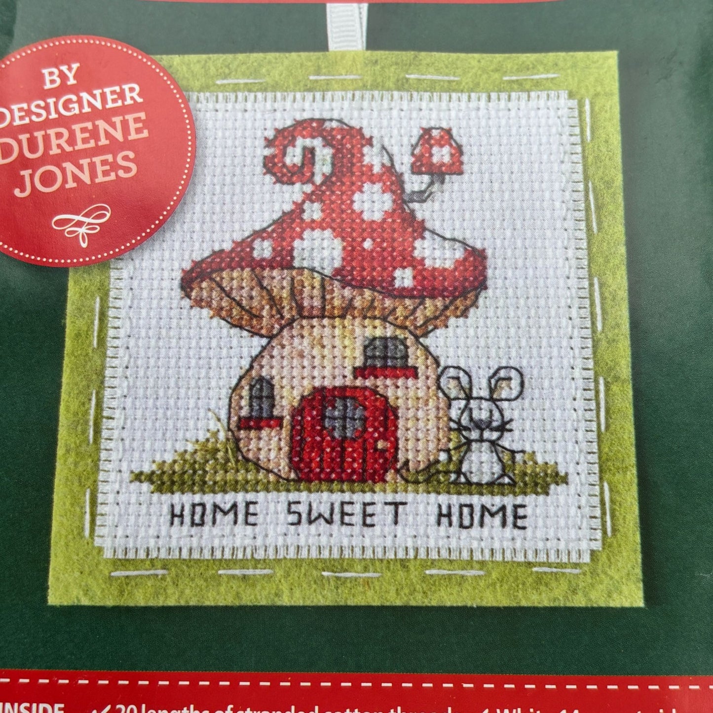 The World of Cross Stitching Autumnal Toadstool Cross Stitch Kit Mouse House Beginner Easy