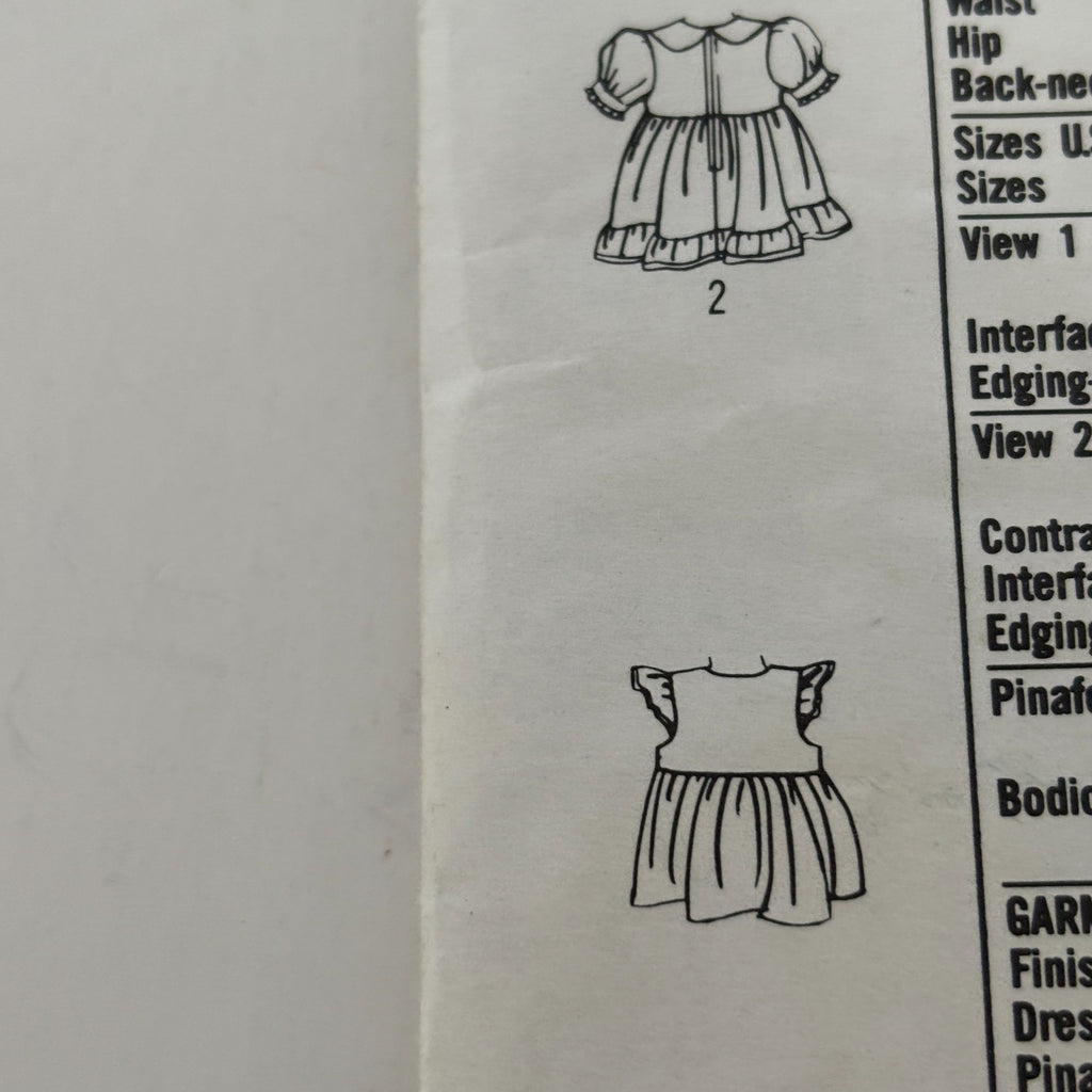 Simplicity Sewing Pattern 8021 Play Dress Pinafore Girls Long Sleeves 3 4 5 6 6x