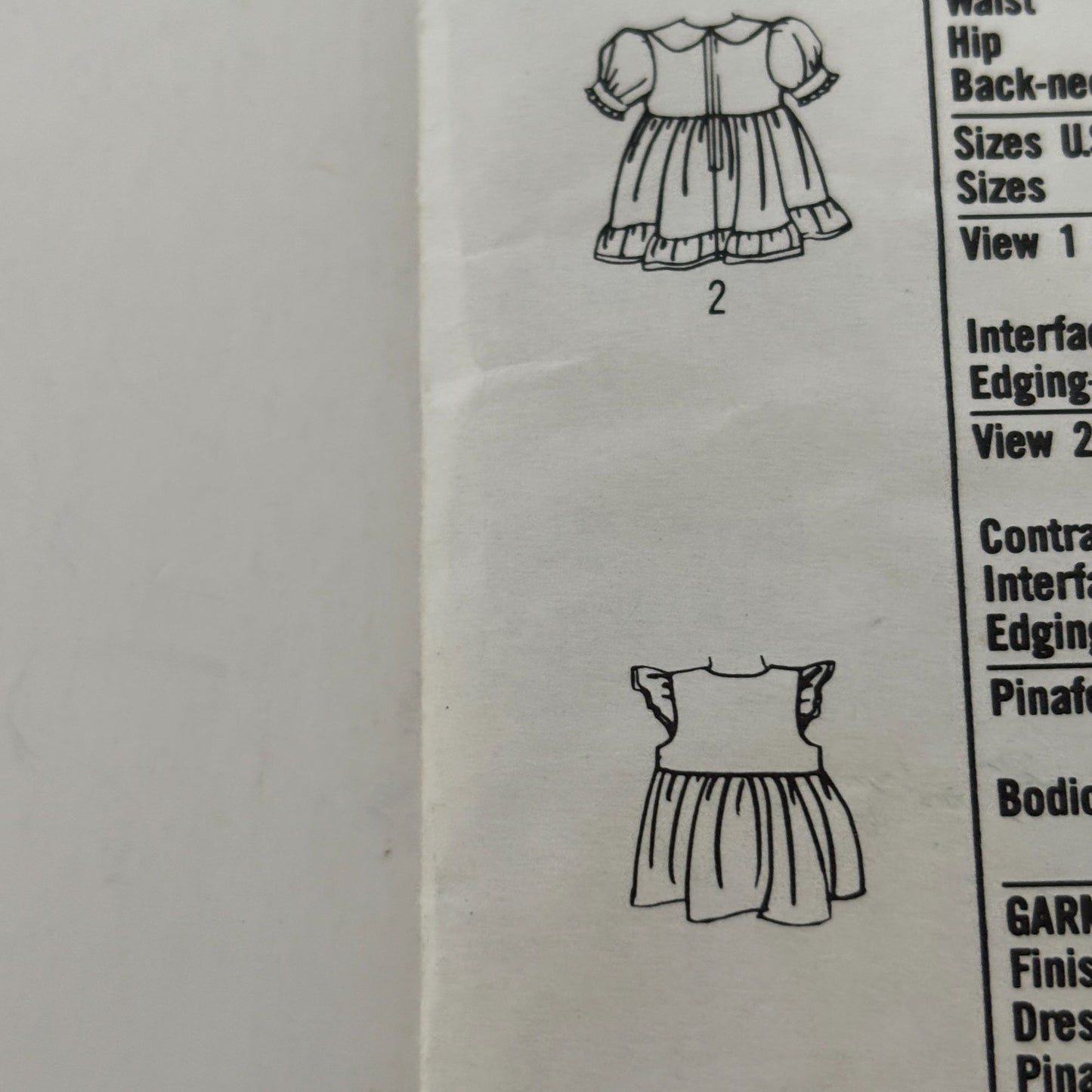 Simplicity Sewing Pattern 8021 Play Dress Pinafore Girls Long Sleeves 3 4 5 6 6x