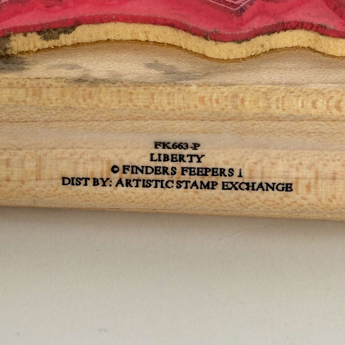 Finders Keepers Rubber Stamp Statue of Liberty Angel Folk Art Patriotic July 4th