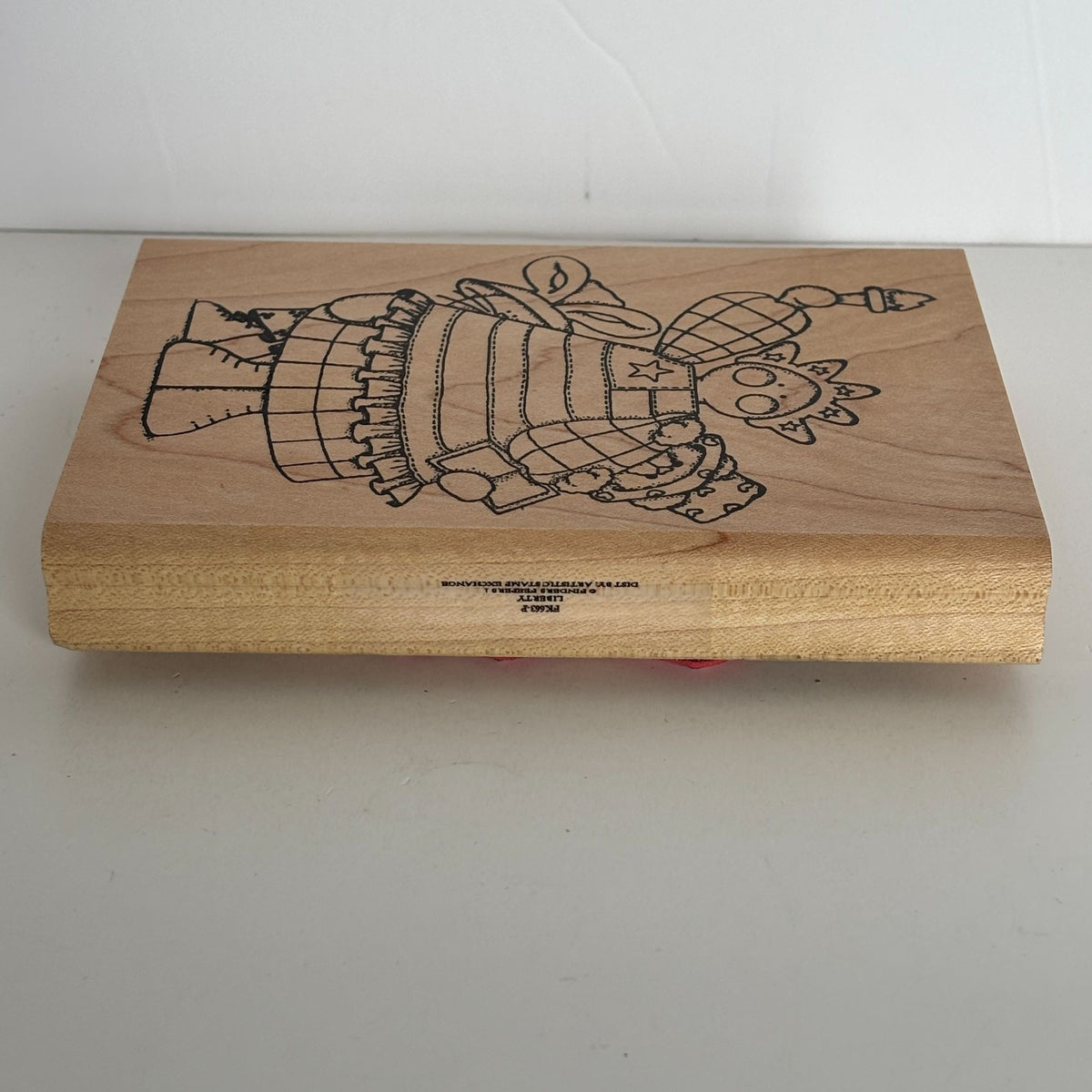 Finders Keepers Rubber Stamp Statue of Liberty Angel Folk Art Patriotic July 4th