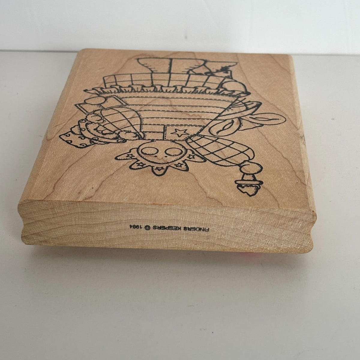 Finders Keepers Rubber Stamp Statue of Liberty Angel Folk Art Patriotic July 4th