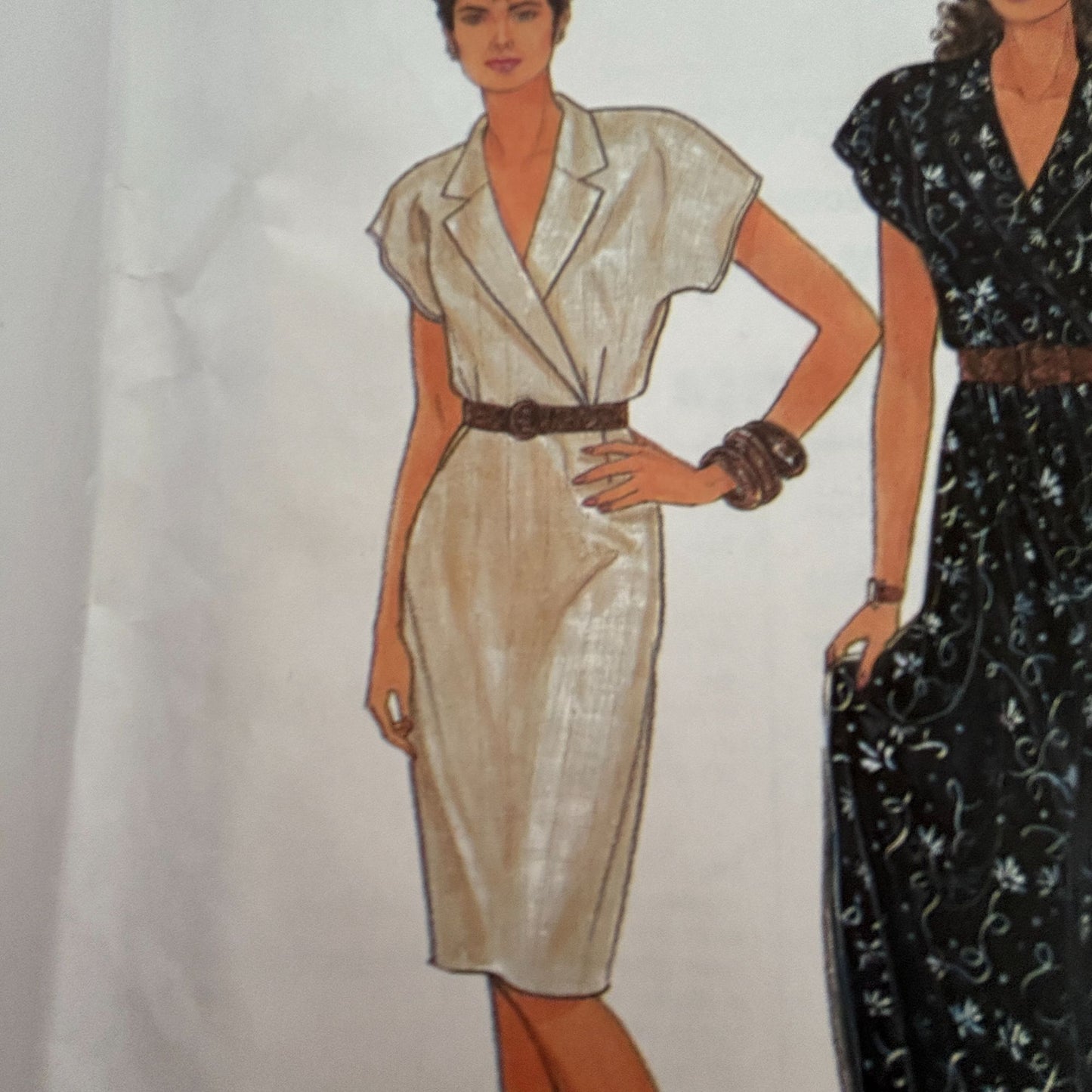 Simplicity Sewing Pattern 9663 Dress Mid-Calf Knee Length 1990s Fashion 10-20 UC