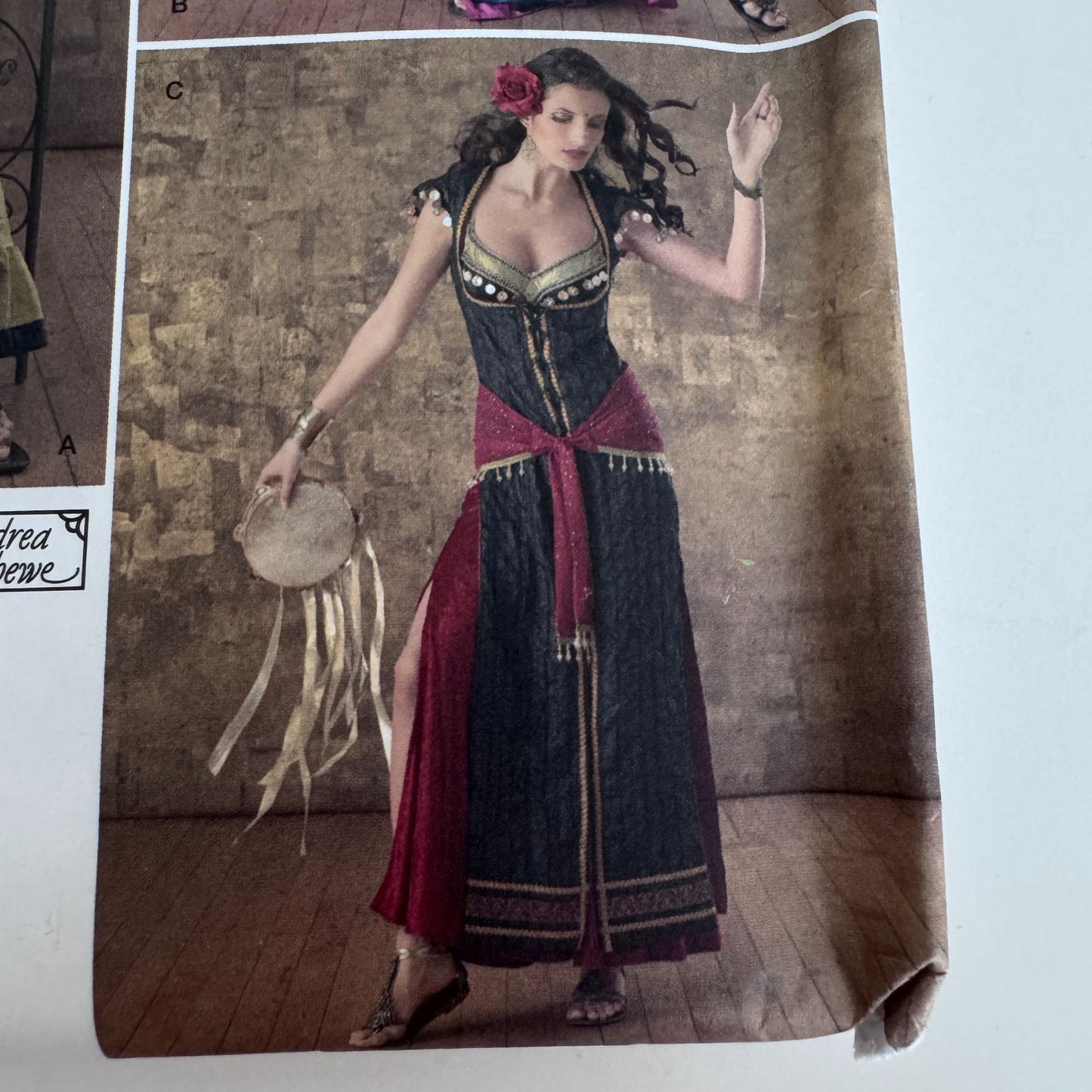Simplicity Sewing Pattern 2159 Boho Belly Dance Costume Gypsy Dress 14-22 Uncut