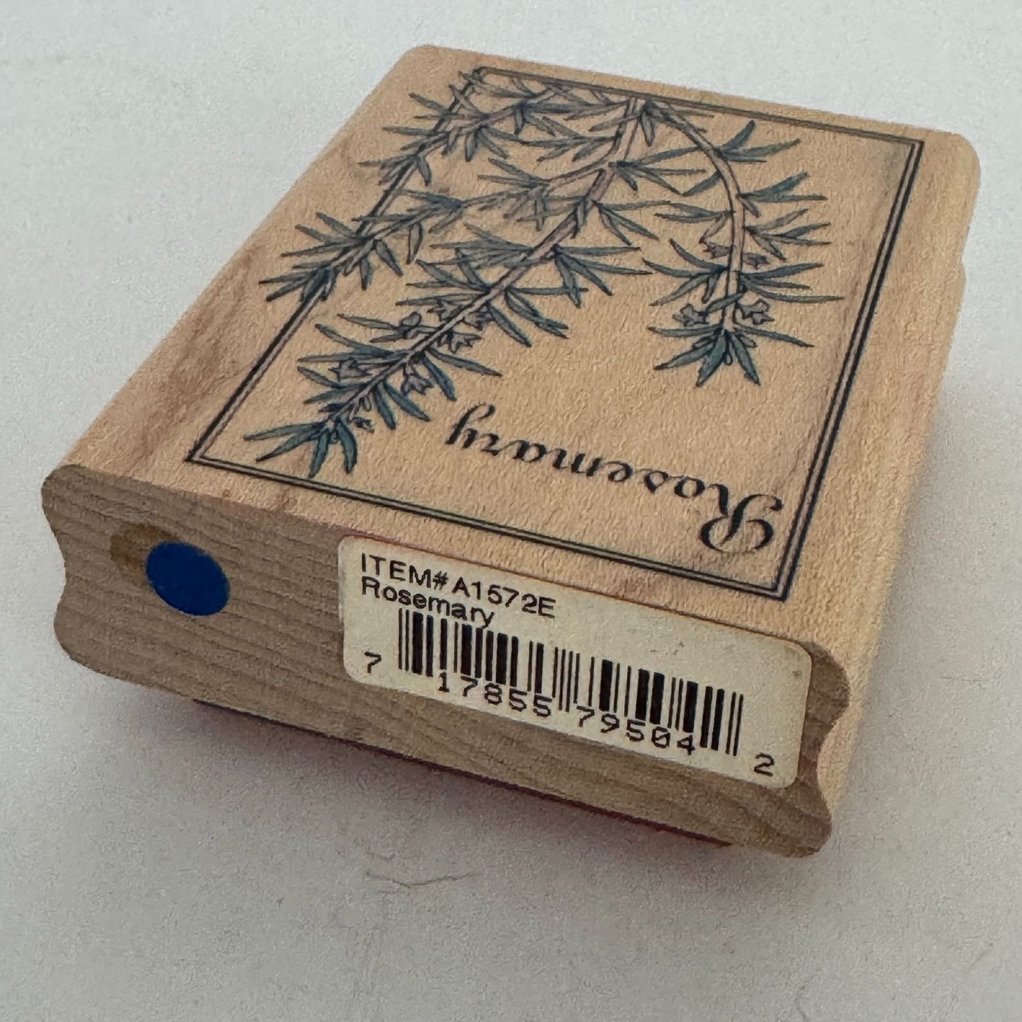 Rubber Stampede Wood Rubber Stamp Rosemary Herb Plant Savory Gardening Cooking