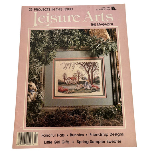Leisure Arts The Magazine April 1990 Cross Stitch Craft Patterns Crochet Bunny
