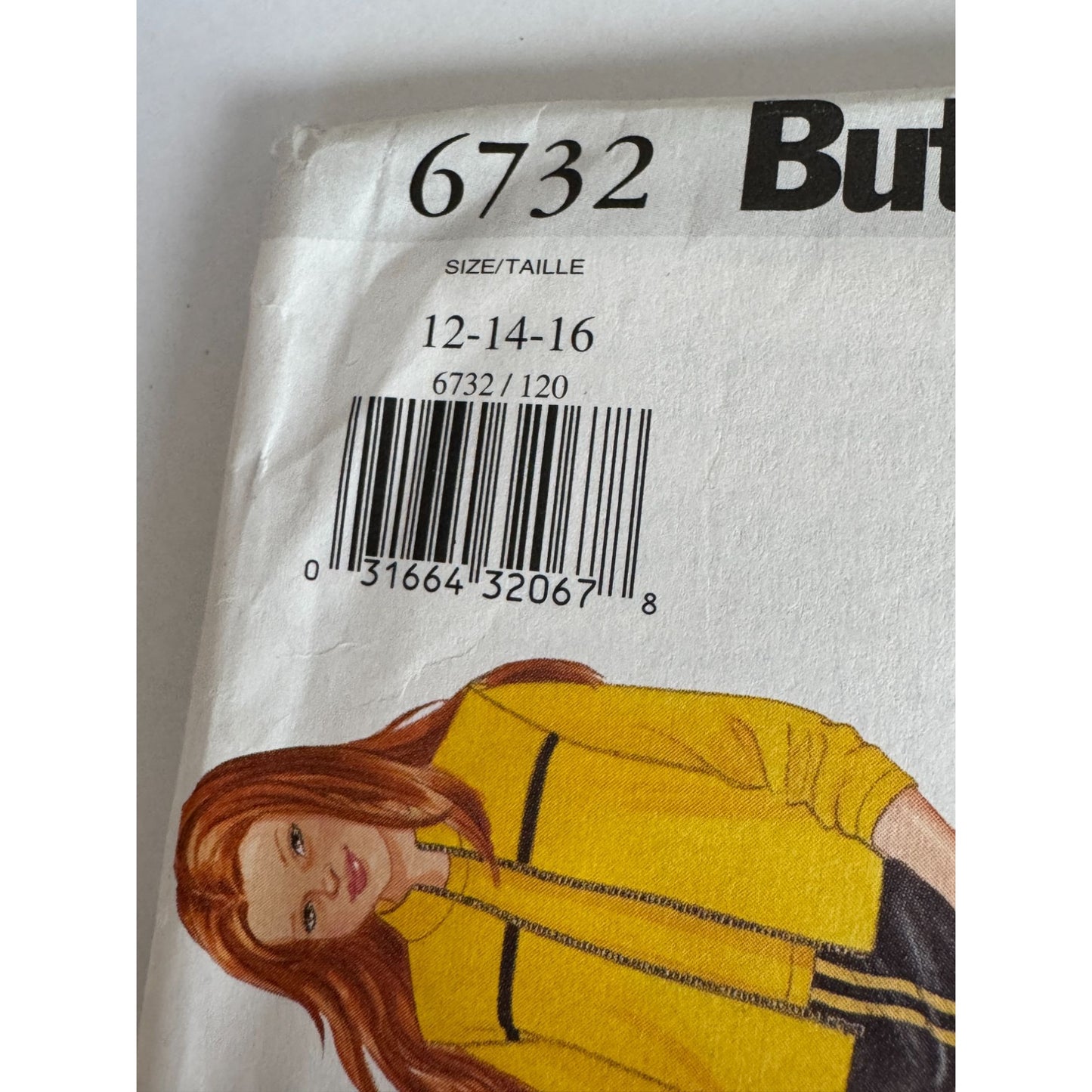 Butterick 6732 Girls Y2K Sewing Pattern Vest Track Pants Top Skirt Outfit Pattern 12-16 Uncut