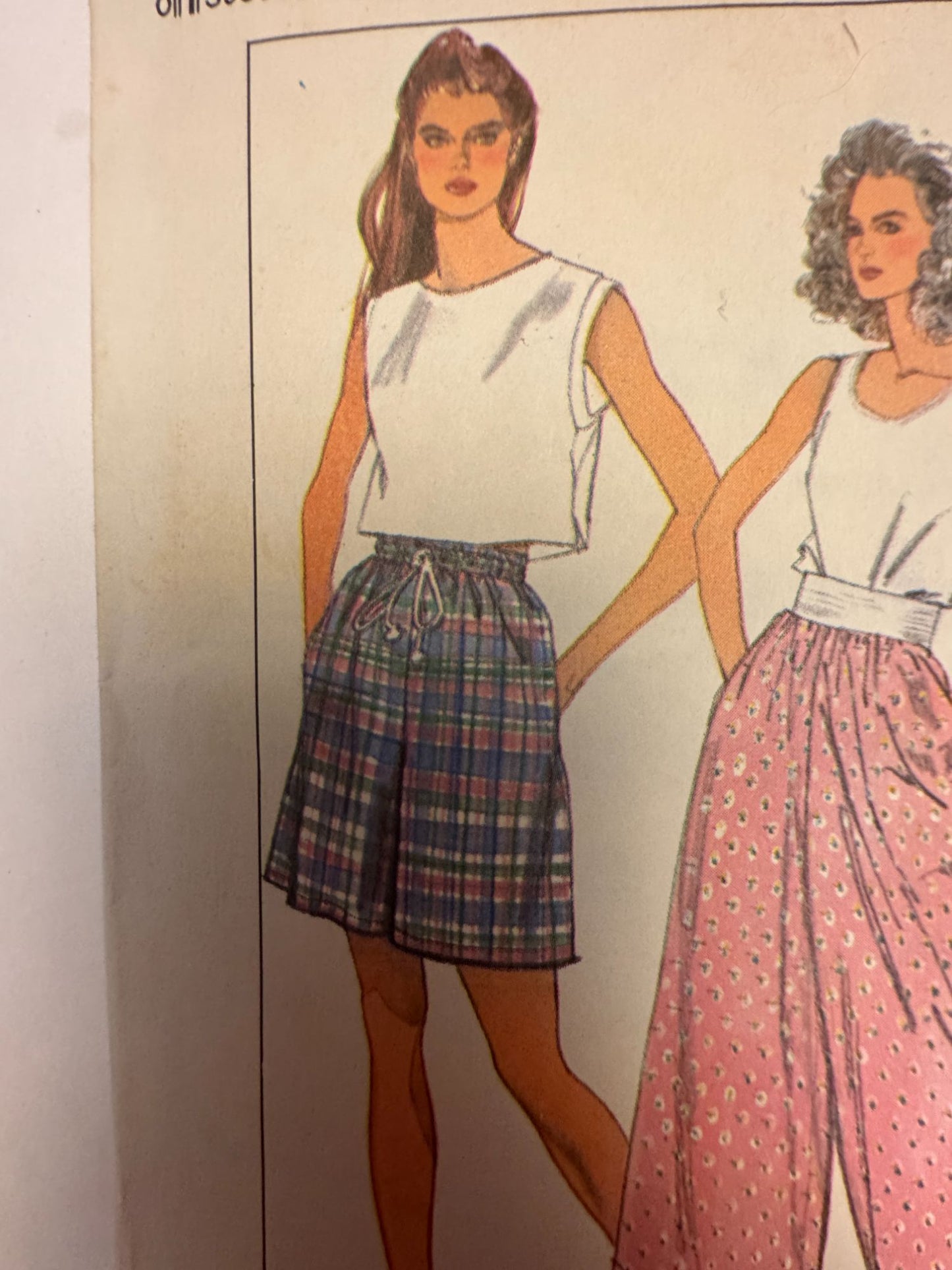 Simplicity Sewing Pattern 9169 Cropped Pants Shorts 1980s Easy To Sew 6- 20 UC