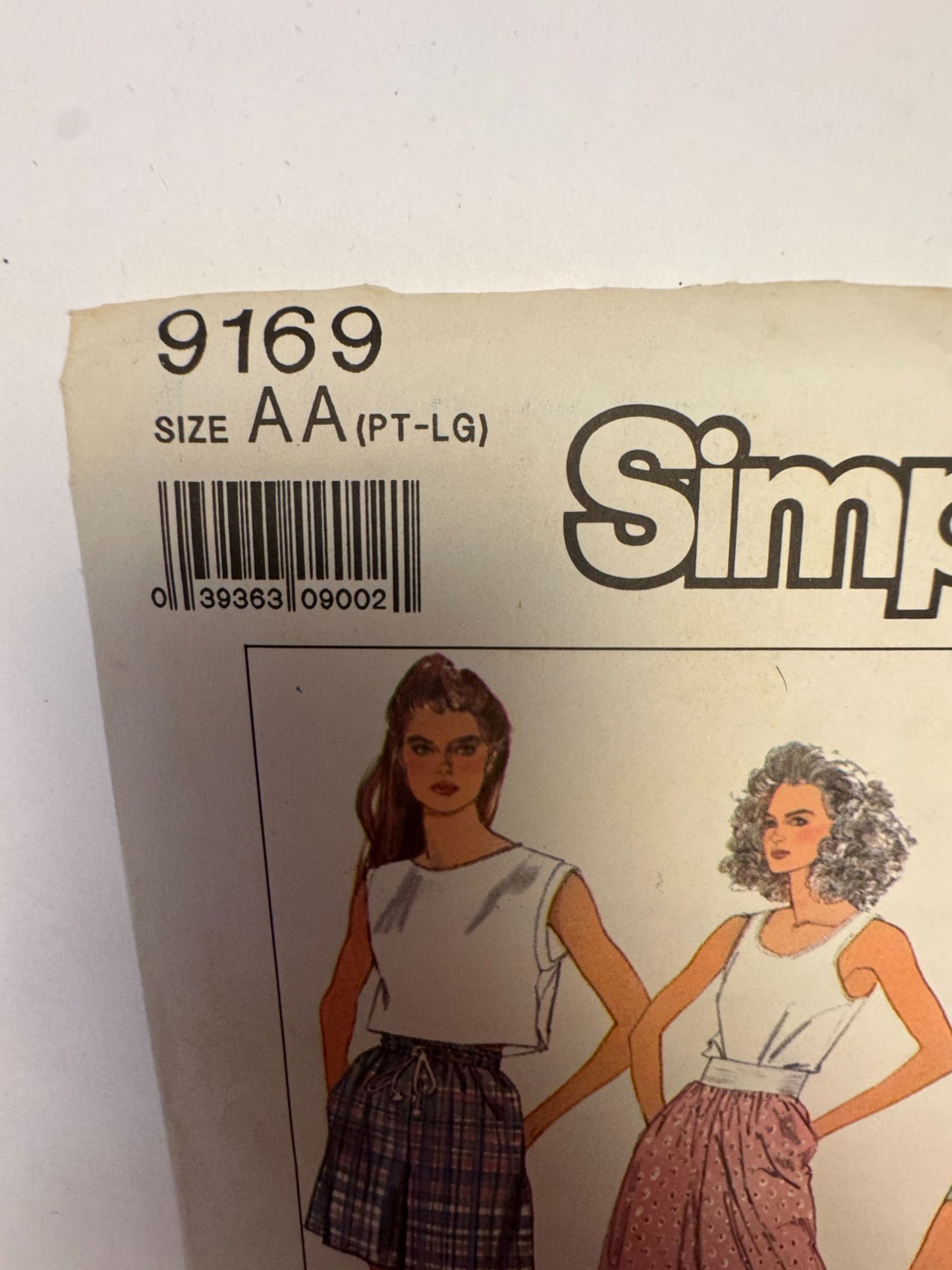 Simplicity Sewing Pattern 9169 Cropped Pants Shorts 1980s Easy To Sew 6- 20 UC