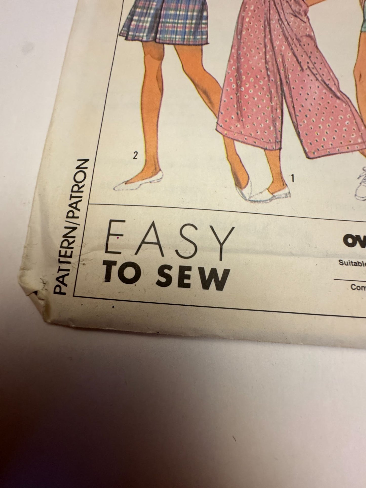 Simplicity Sewing Pattern 9169 Cropped Pants Shorts 1980s Easy To Sew 6- 20 UC