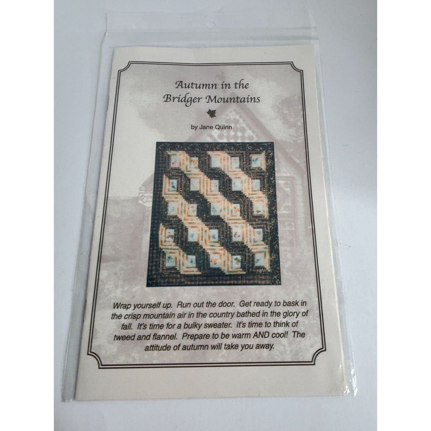 Autumn in the Bridger Mountains Quilt Pattern Jane Quinn Quilting in the Country