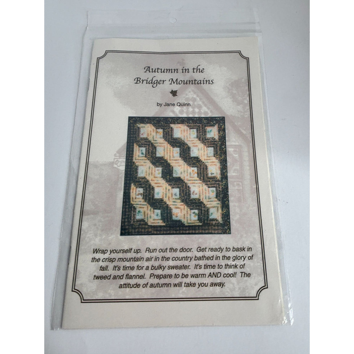Autumn in the Bridger Mountains Quilt Pattern Jane Quinn Quilting in the Country
