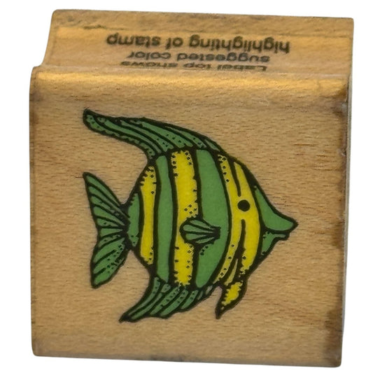 Hero Arts Rubber Stamp Angel Fish Tropical Card Making Animal Craft Wood Mounted