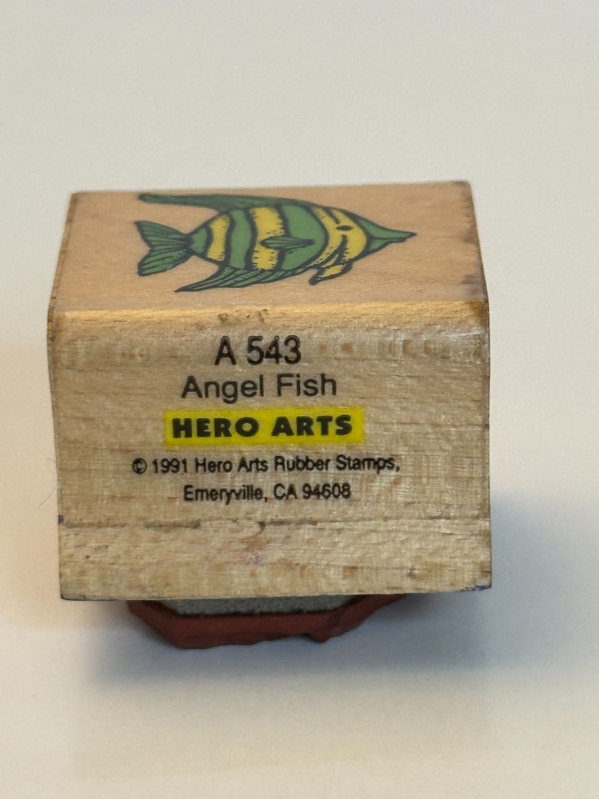 Hero Arts Rubber Stamp Angel Fish Tropical Card Making Animal Craft Wood Mounted