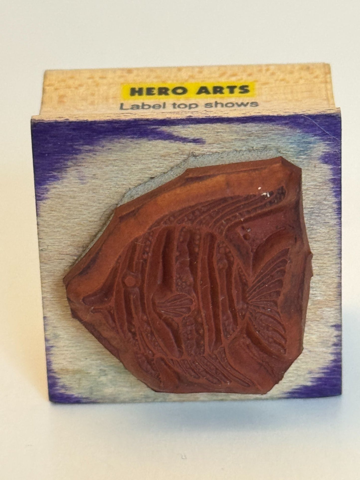 Hero Arts Rubber Stamp Angel Fish Tropical Card Making Animal Craft Wood Mounted
