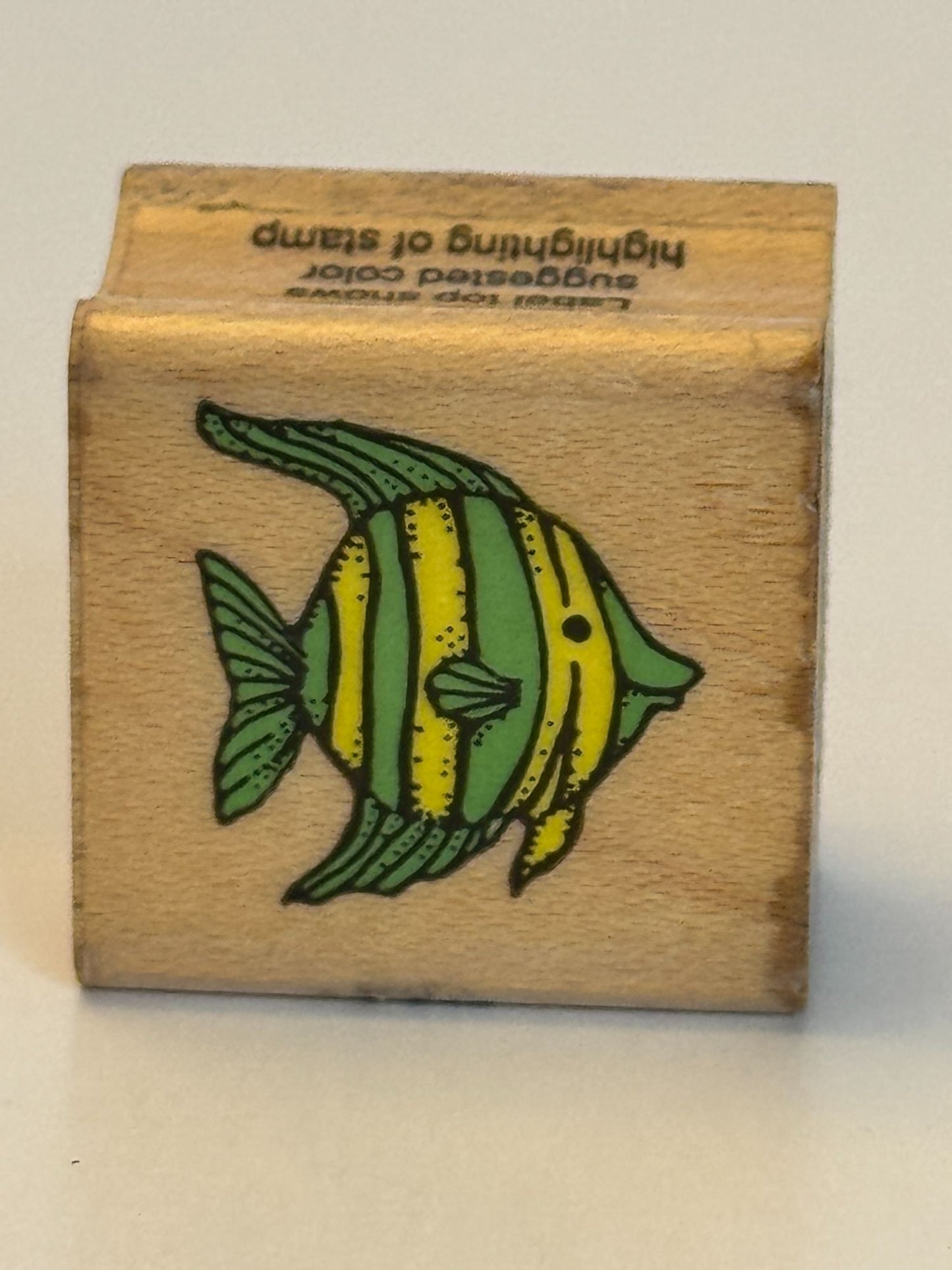 Hero Arts Rubber Stamp Angel Fish Tropical Card Making Animal Craft Wood Mounted