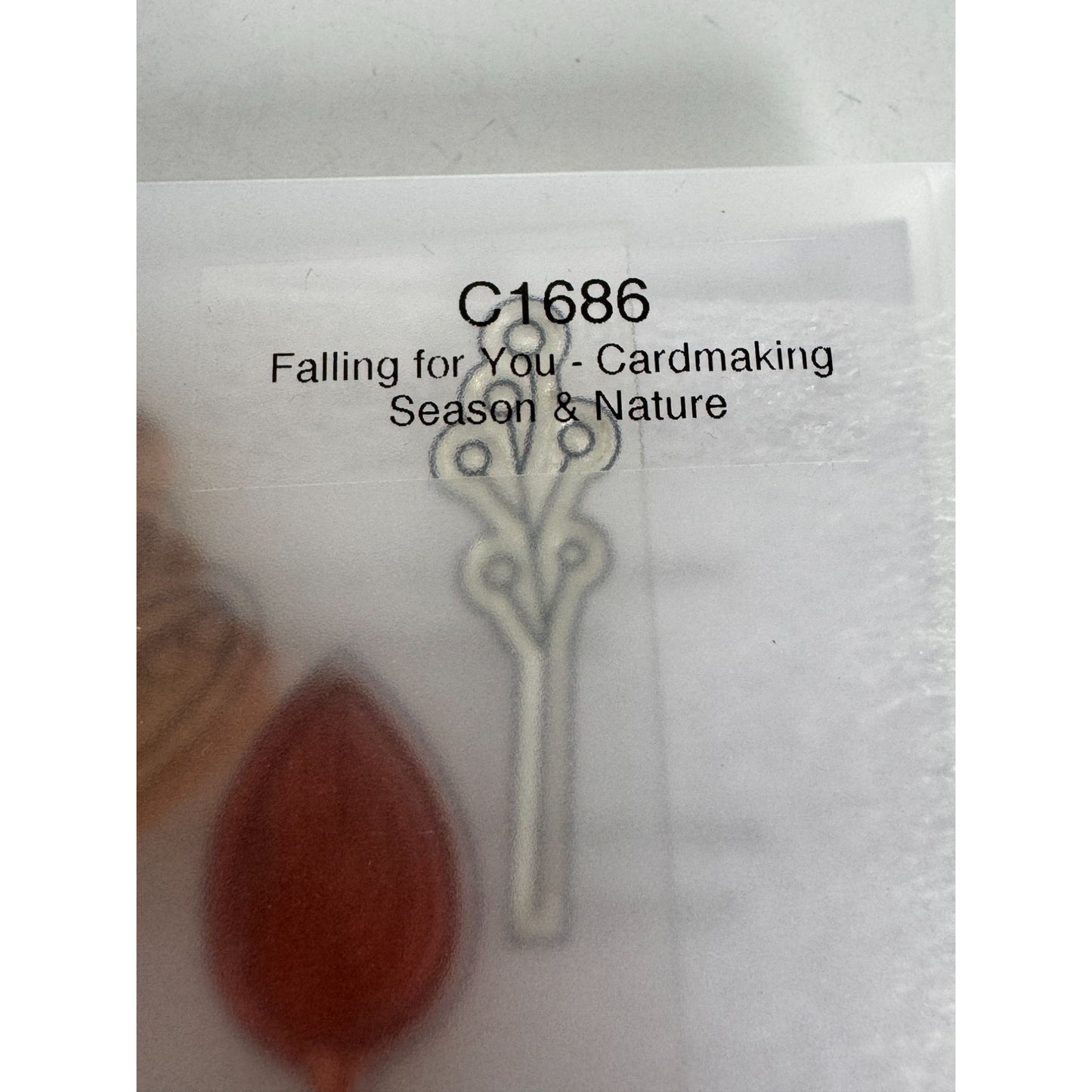 CTMH My Acrylix Acrylic Stamp Set Falling for You Cardmaking Fall Leaves C1686