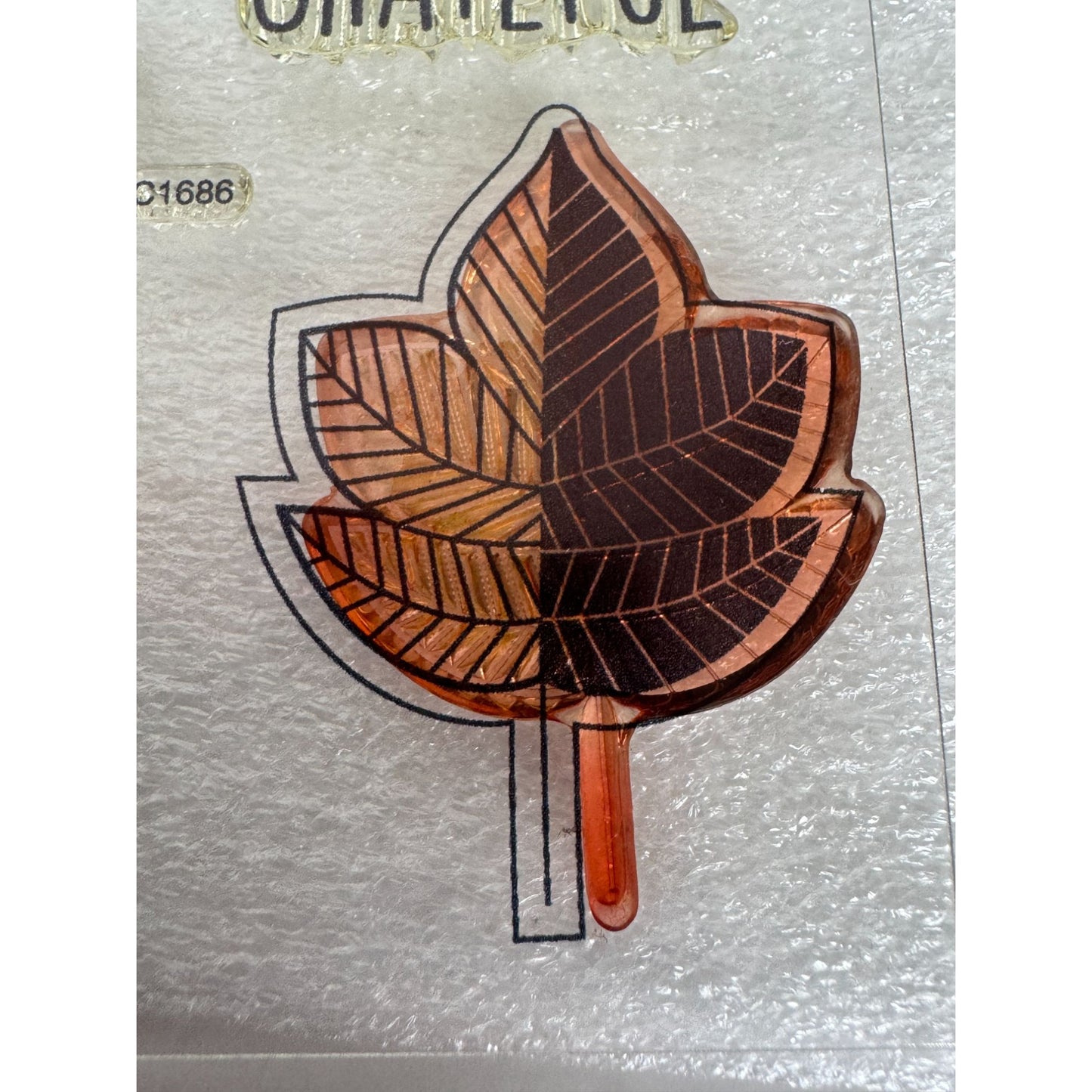 CTMH My Acrylix Acrylic Stamp Set Falling for You Cardmaking Fall Leaves C1686
