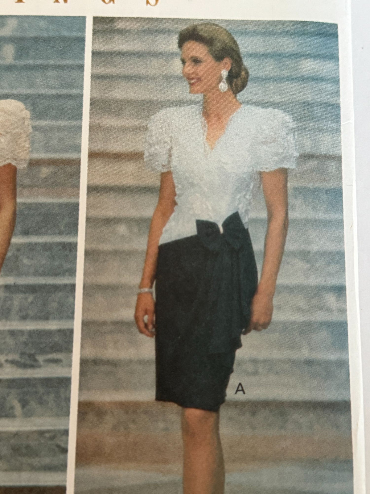 Butterick Sewing Pattern 5697 Evening Dress Formal Knee Length 12 14 16 UC 1990s