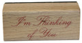 Card Making Rubber Stamp I am Thinking of You Friend Friendship Words Sentiment