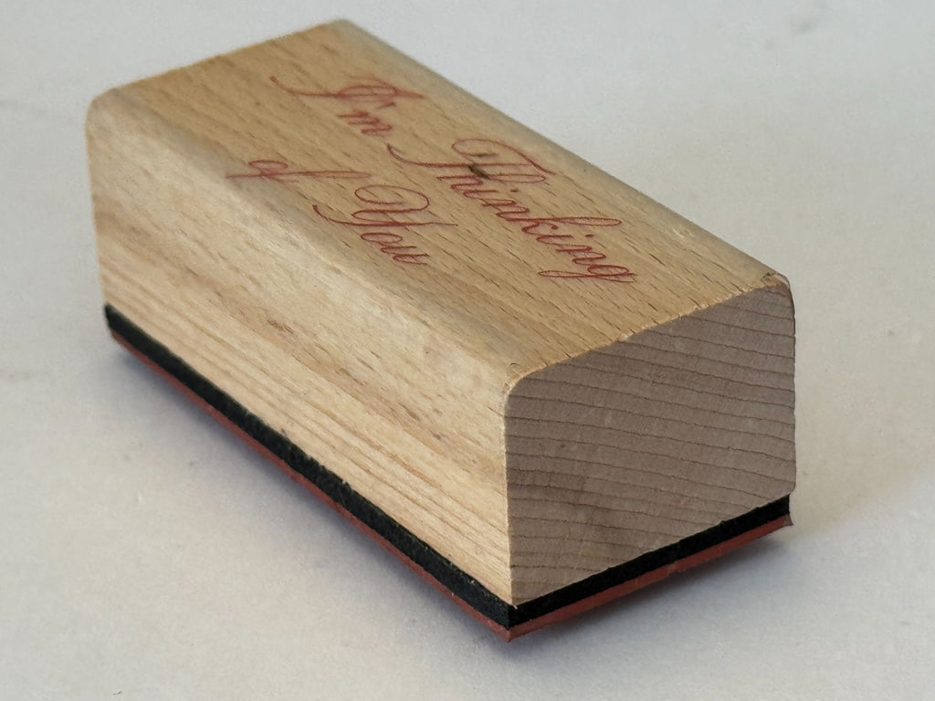 Card Making Rubber Stamp I am Thinking of You Friend Friendship Words Sentiment