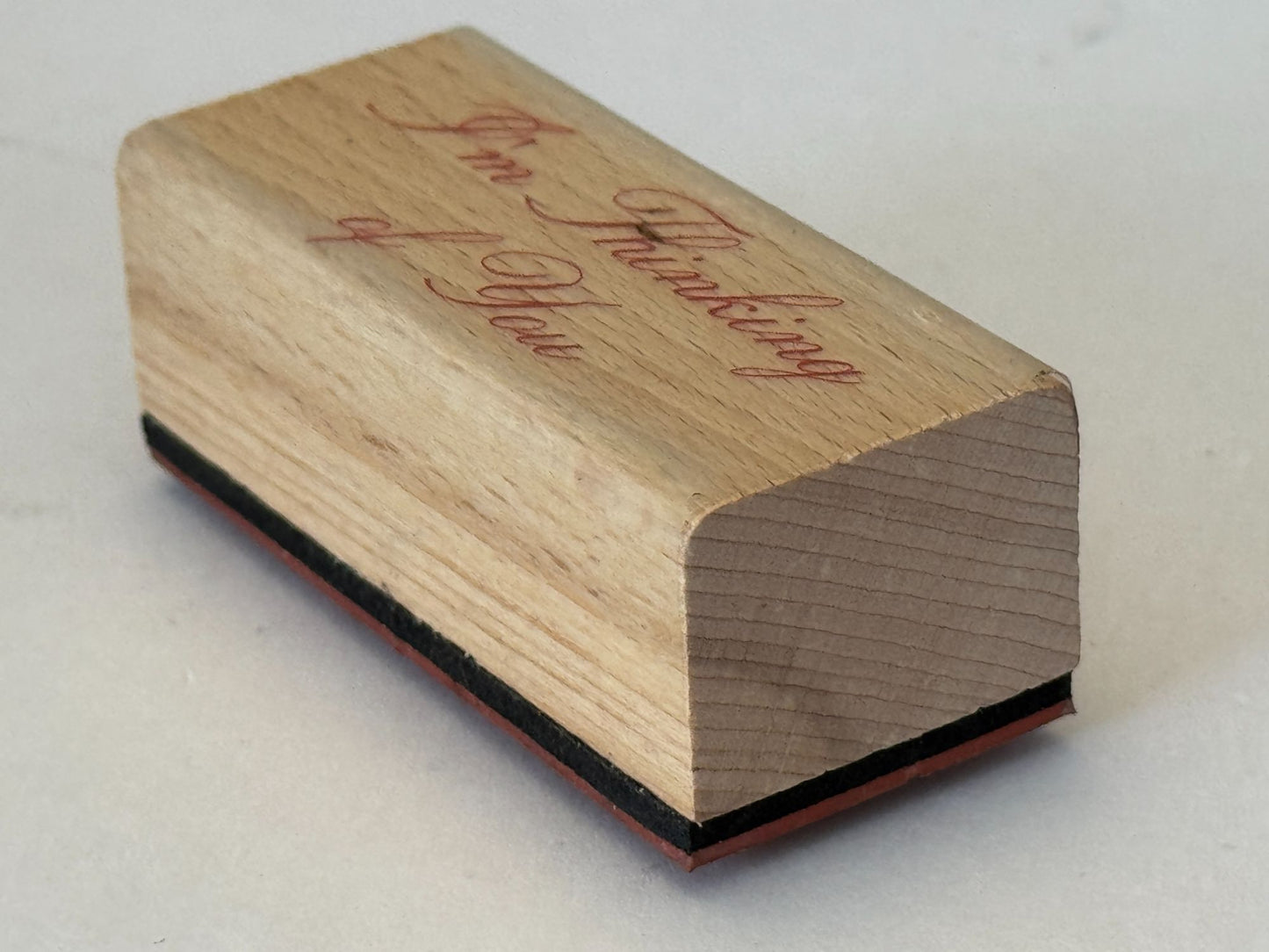Card Making Rubber Stamp I am Thinking of You Friend Friendship Words Sentiment