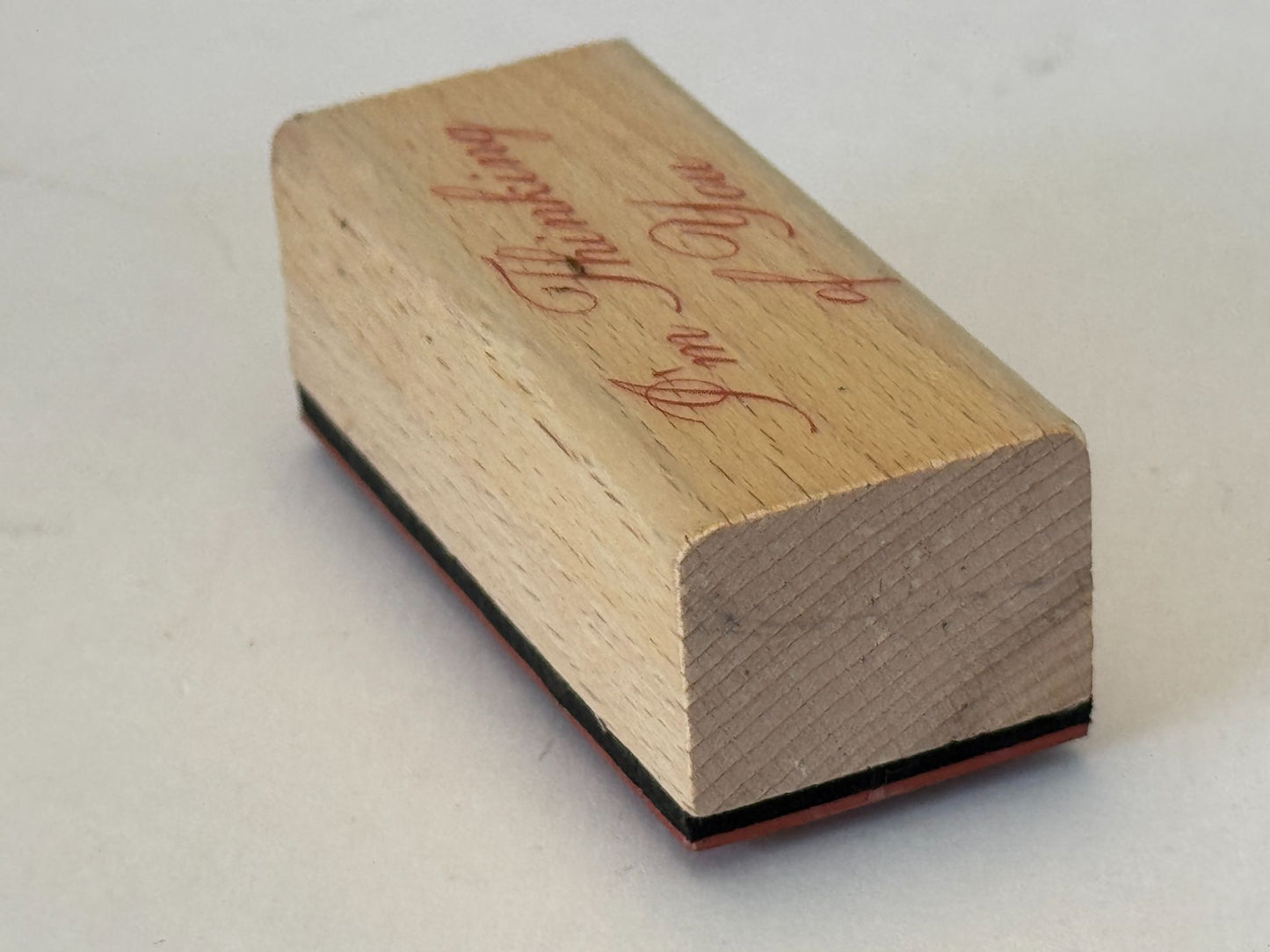 Card Making Rubber Stamp I am Thinking of You Friend Friendship Words Sentiment
