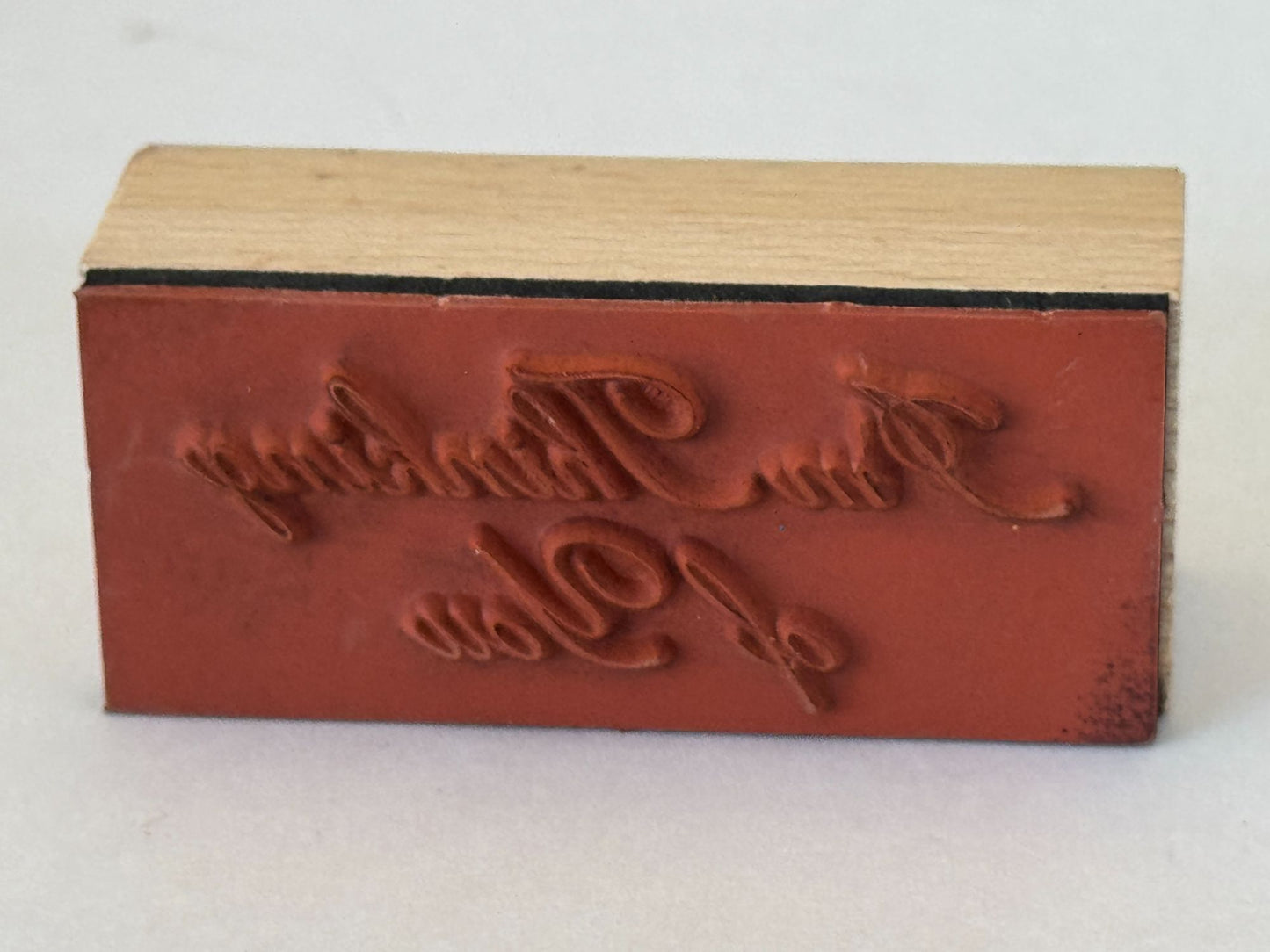 Card Making Rubber Stamp I am Thinking of You Friend Friendship Words Sentiment