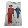 Vogue Sewing Pattern 9314 Blouson Top Wrap Straight Skirt Work Outfit 8 10 12 UC