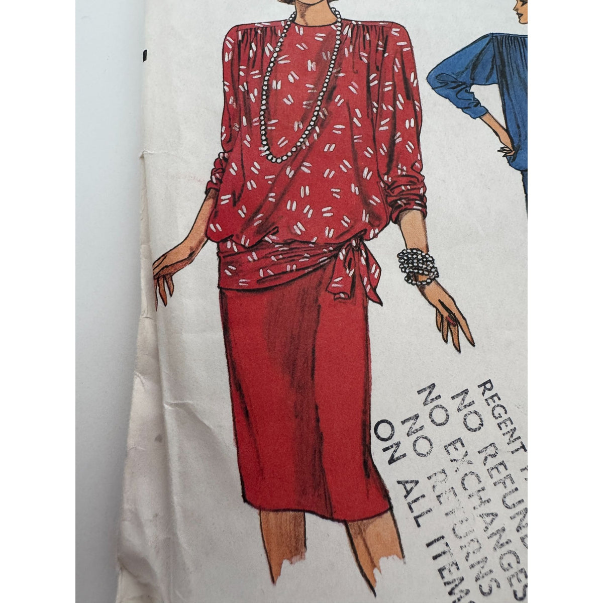 Vogue Sewing Pattern 9314 Blouson Top Wrap Straight Skirt Work Outfit 8 10 12 UC