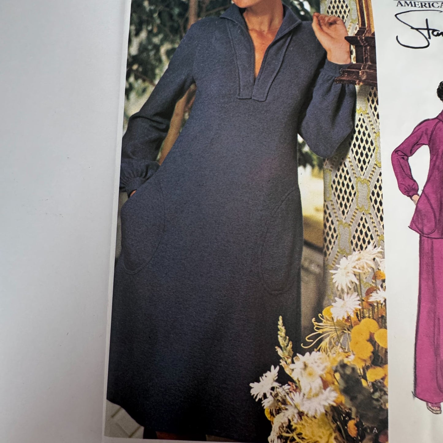 Vogue Sewing Pattern 1168 Stan Herman 1970s Dress Pants Lounge Set 12 Uncut Easy