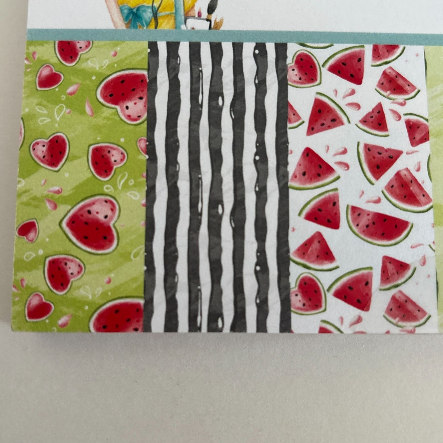 Not 2 Shabby Scrapbook Paper Pad 6x6 Watermelon Summer 24 Double-Sided Designs