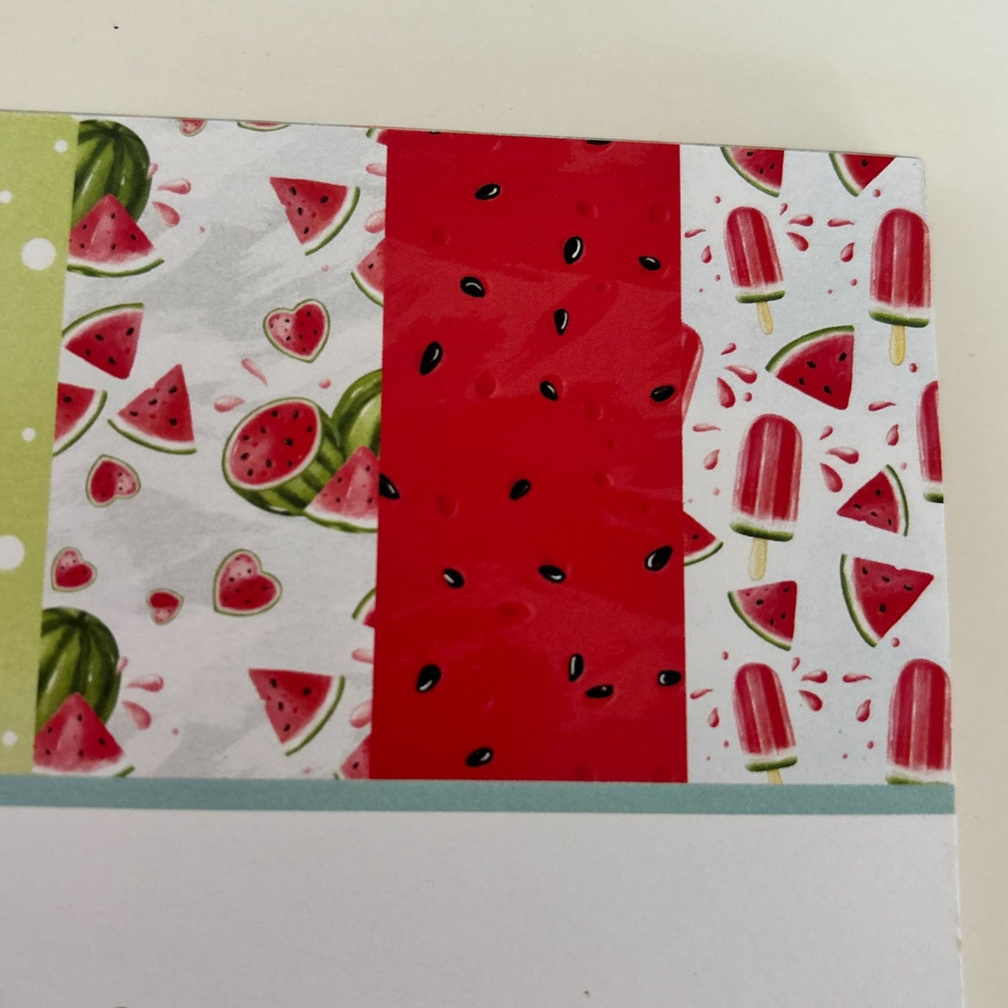 Not 2 Shabby Scrapbook Paper Pad 6x6 Watermelon Summer 24 Double-Sided Designs