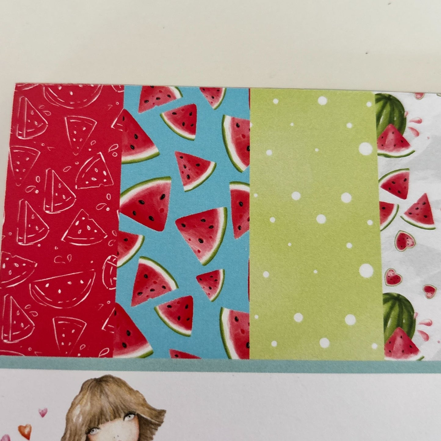 Not 2 Shabby Scrapbook Paper Pad 6x6 Watermelon Summer 24 Double-Sided Designs