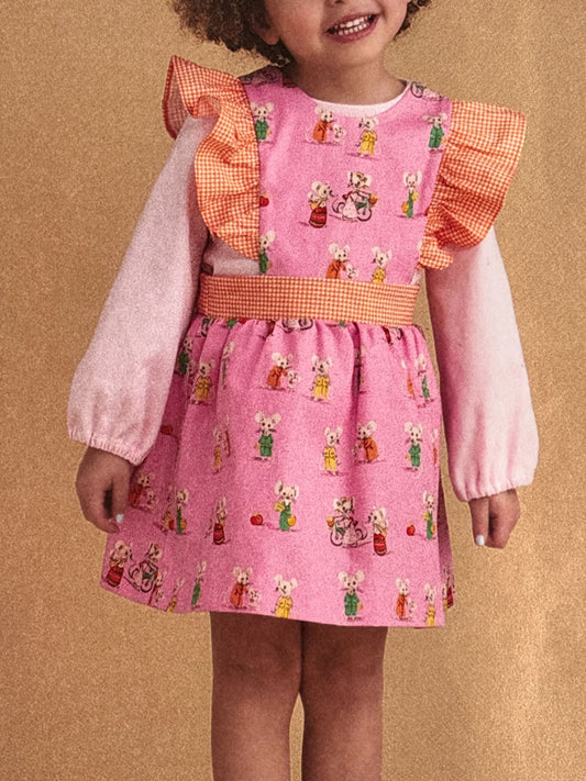 Simplicity Sewing Pattern S8963 Toddlers Dress Jumper Shirt Summer Outfit 6M-4T