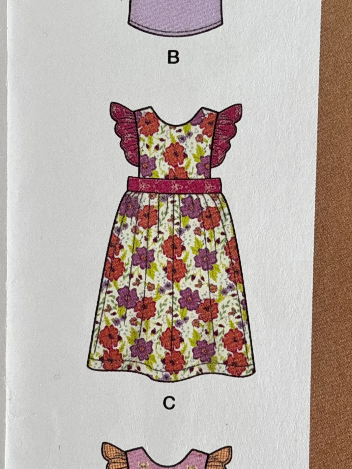 Simplicity Sewing Pattern S8963 Toddlers Dress Jumper Shirt Summer Outfit 6M-4T