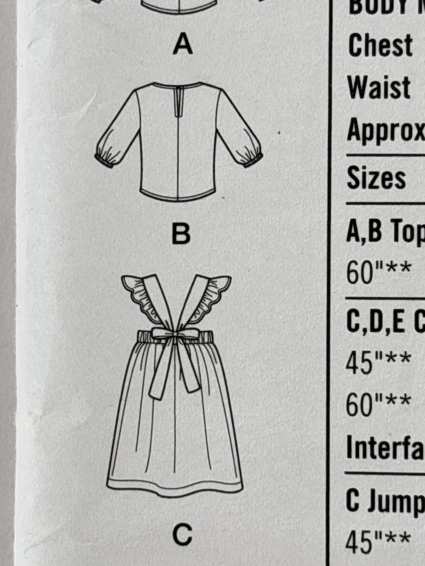 Simplicity Sewing Pattern S8963 Toddlers Dress Jumper Shirt Summer Outfit 6M-4T