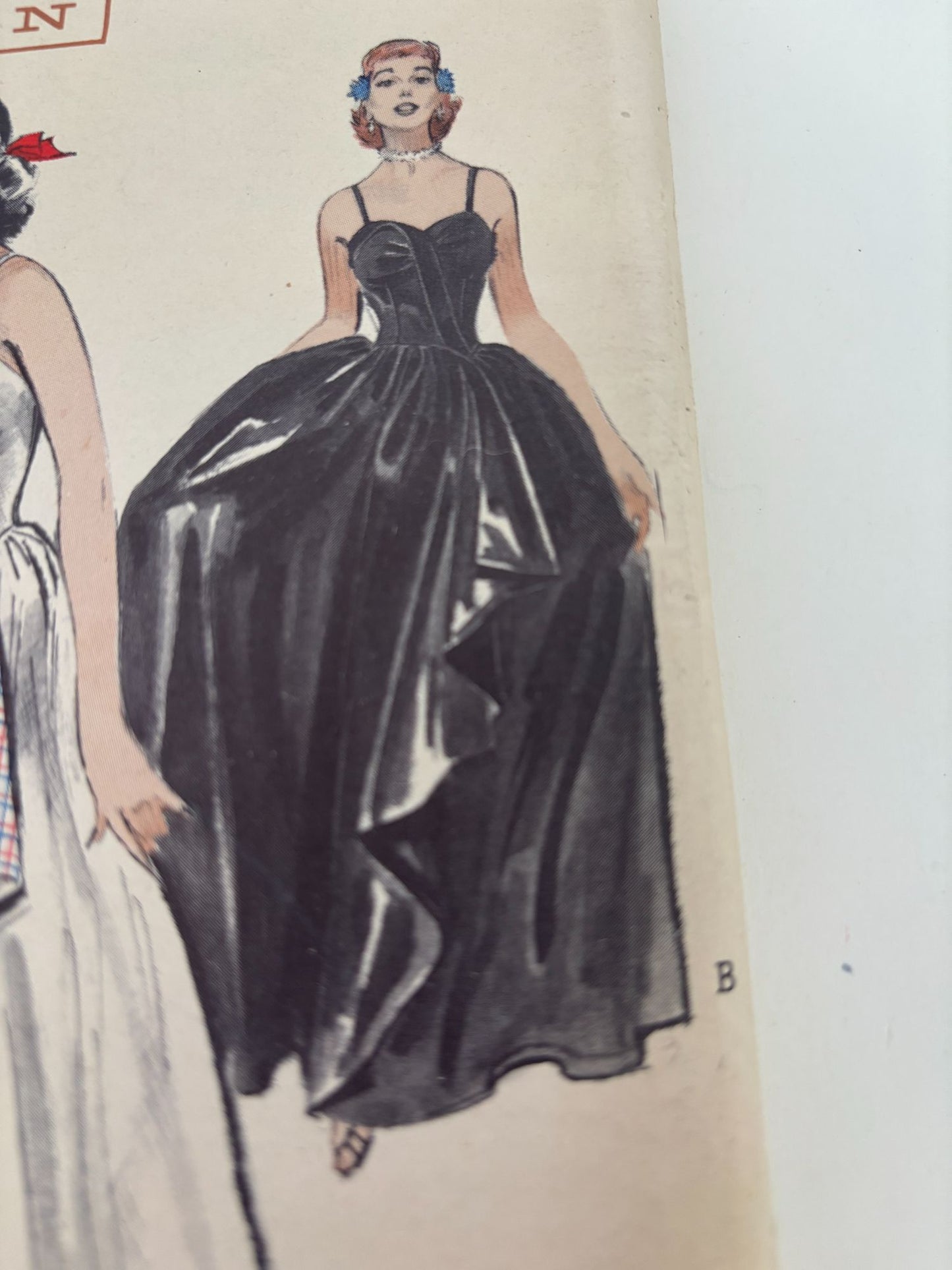 Butterick Sewing Pattern 5802 Bouffant Evening Gown Prom Dress Formal Vintage 14