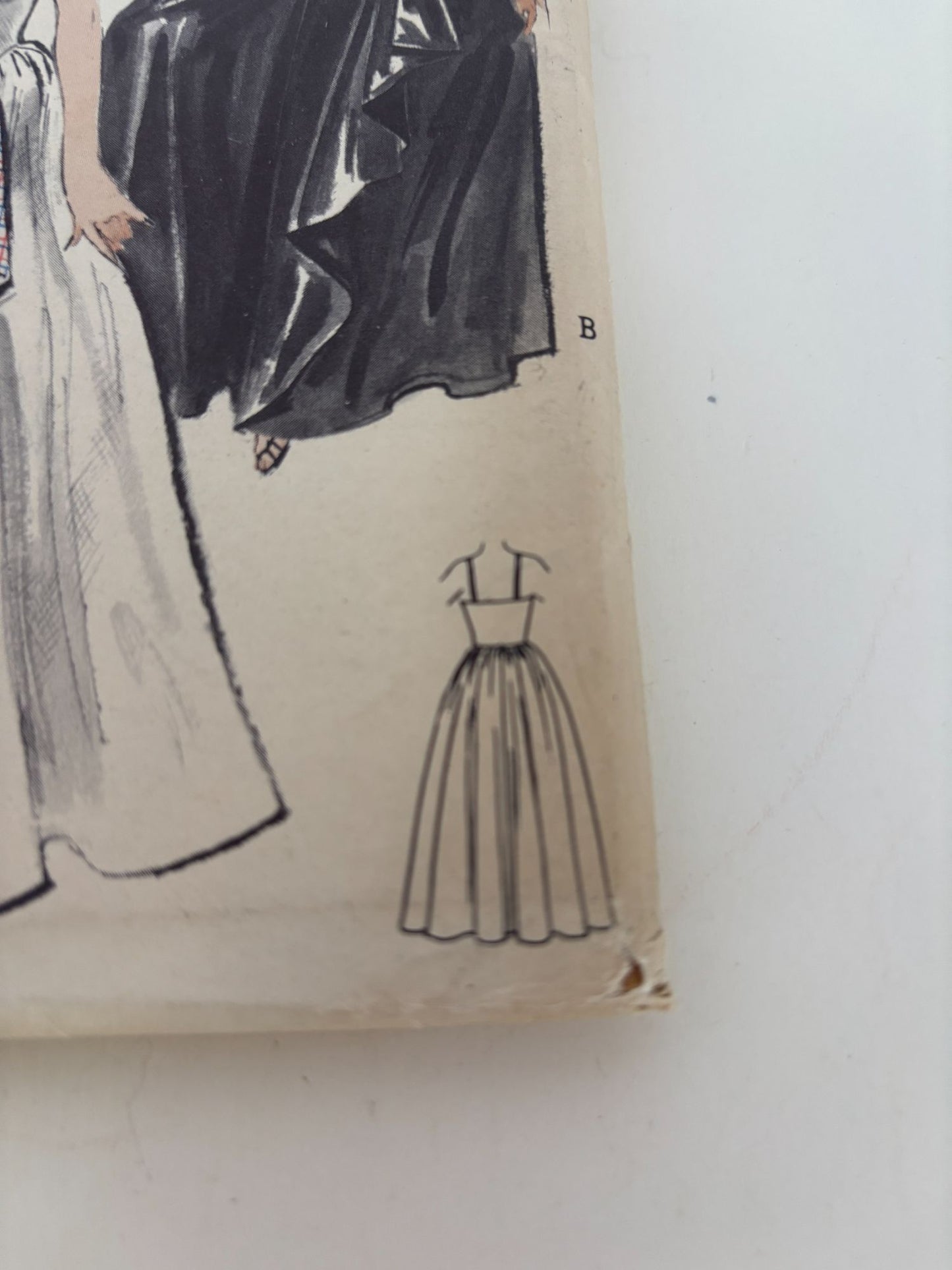 Butterick Sewing Pattern 5802 Bouffant Evening Gown Prom Dress Formal Vintage 14