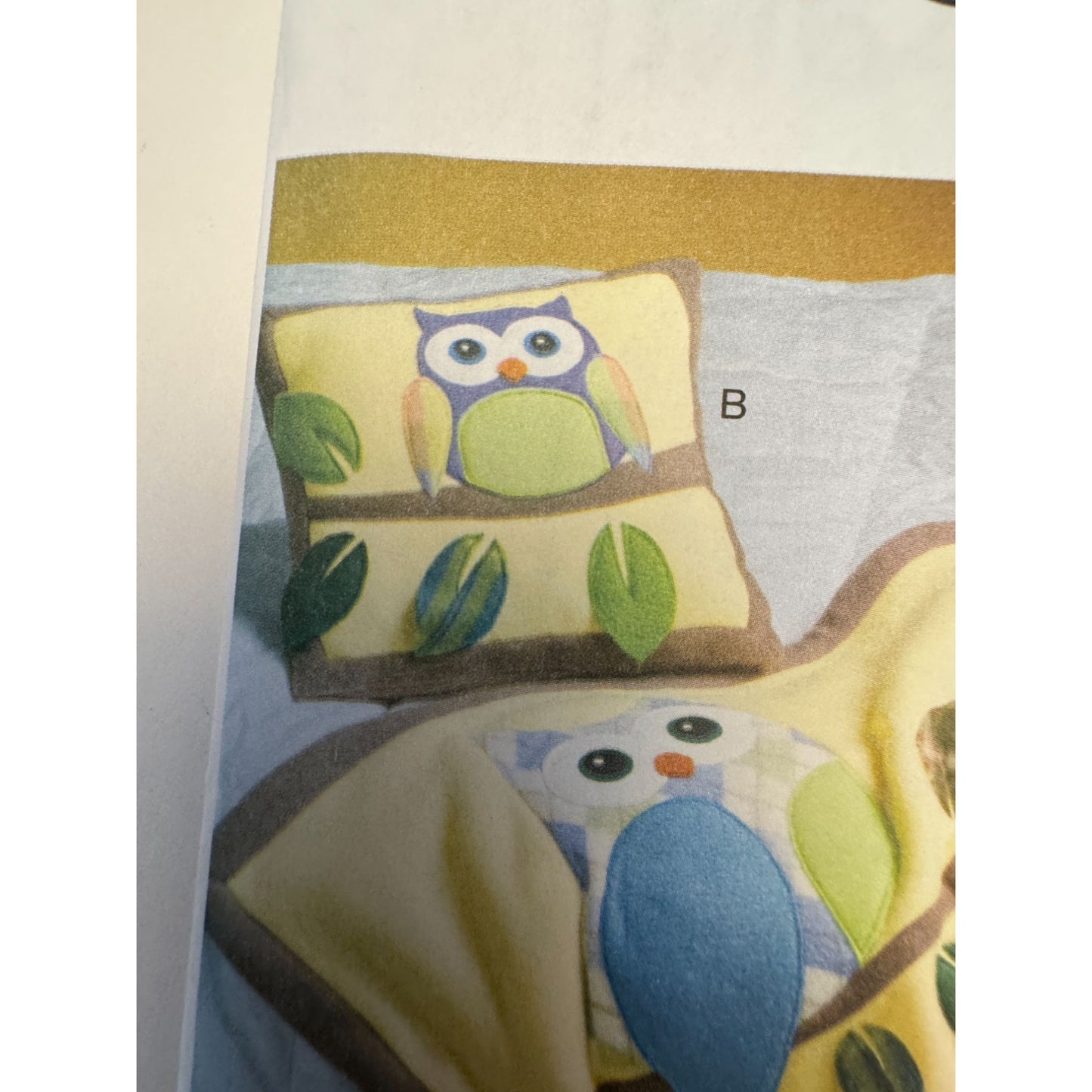McCalls Sewing Pattern M6482 Owl Pillow and Quilt Nursery Decor Kids Baby Uncut