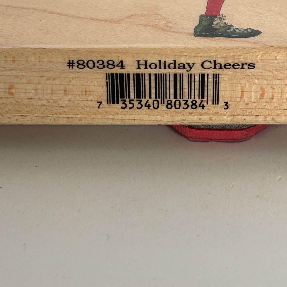Stamps Happen Rubber Stamp Holiday Cheers Winter Fashion Christmas Cardmaking Gift Behind Back
