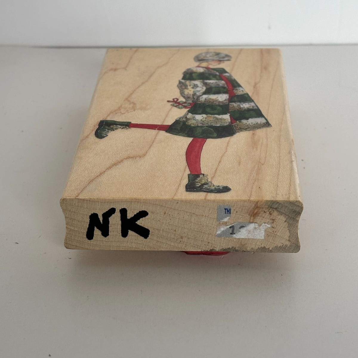 Stamps Happen Rubber Stamp Holiday Cheers Winter Fashion Christmas Cardmaking Gift Behind Back