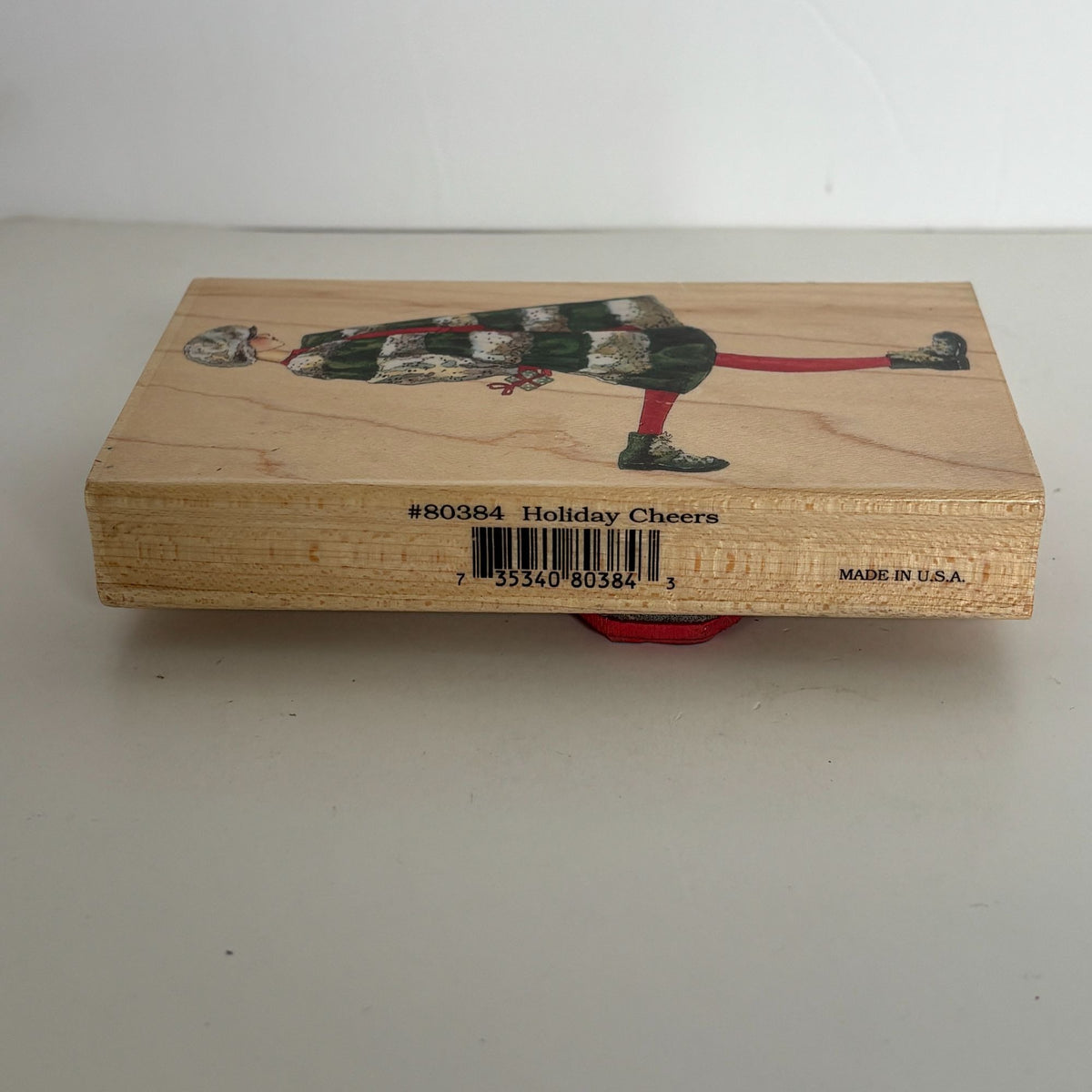 Stamps Happen Rubber Stamp Holiday Cheers Winter Fashion Christmas Cardmaking Gift Behind Back