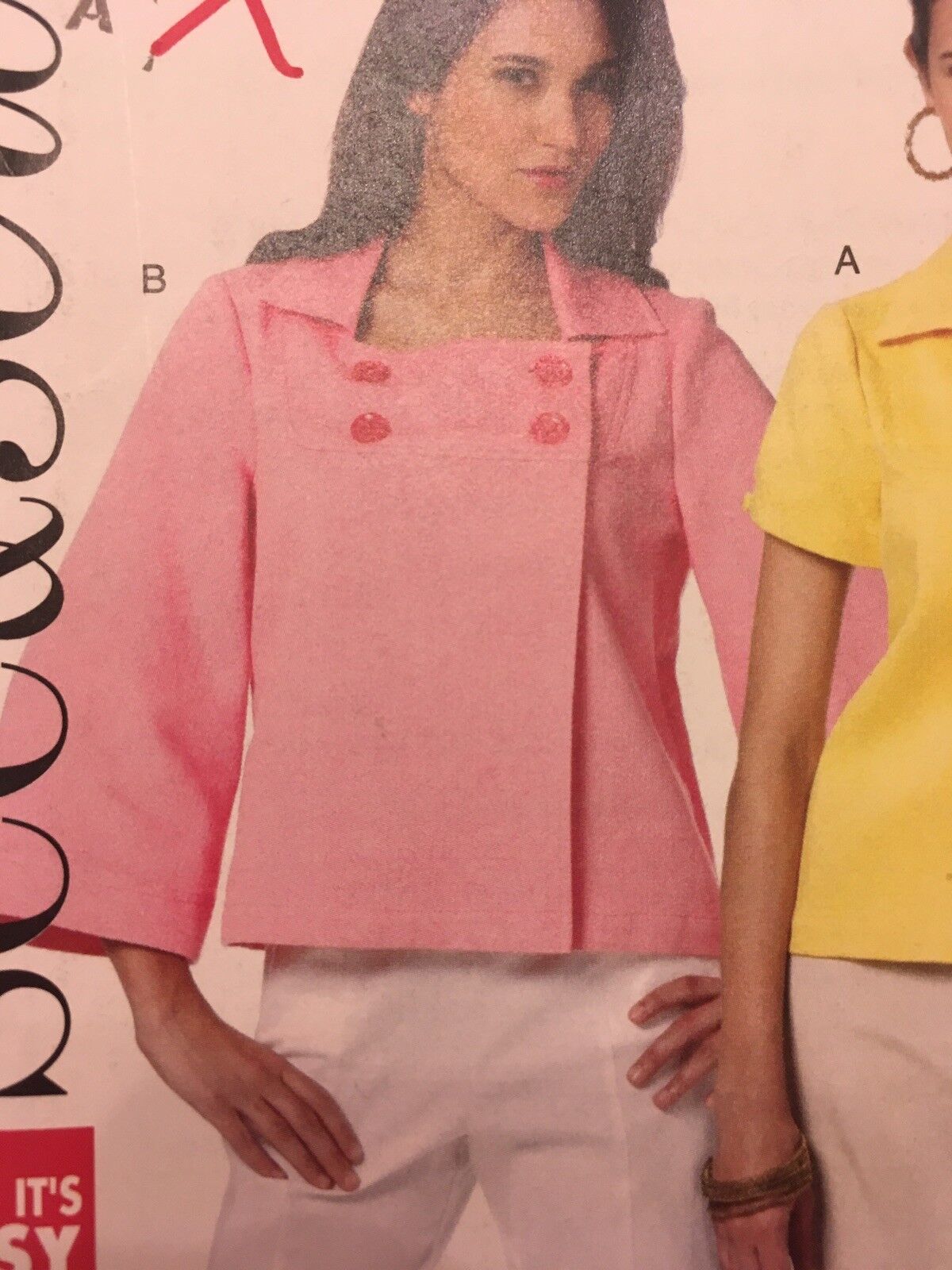 Butterick Sewing Pattern B5446 Jacket Top 2000s Modern Chic Work 8 10 12 14 Easy
