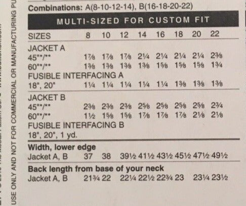 Butterick Sewing Pattern B5446 Jacket Top 2000s Modern Chic Work 8 10 12 14 Easy