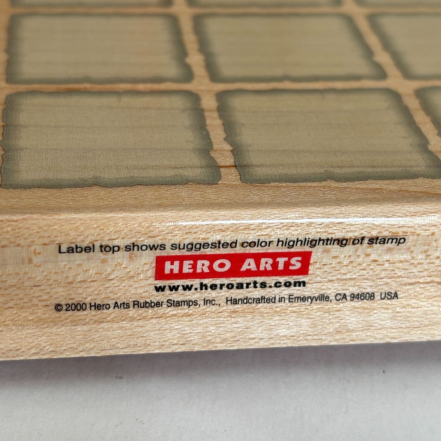 Hero Arts Rubber Stamp Super Solids Background Shadow Texture Grid Scrapbooking Crafts S2057 Large
